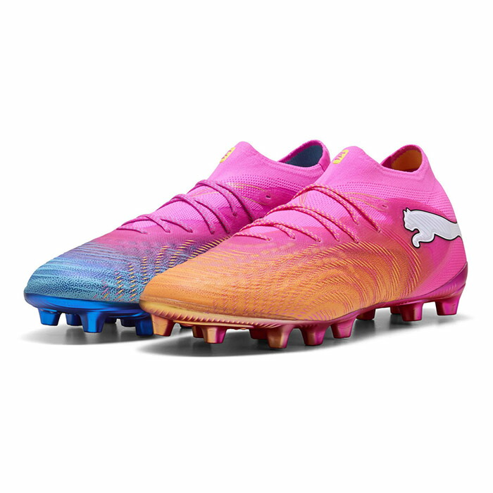 ピューマ 此れから 9 アルティメット AG PUMA 蹴球スパイク シューズ 人工芝 成年者 Poison Pink-Sun Stream-Bright Aqua-PUMA White (108890-05)