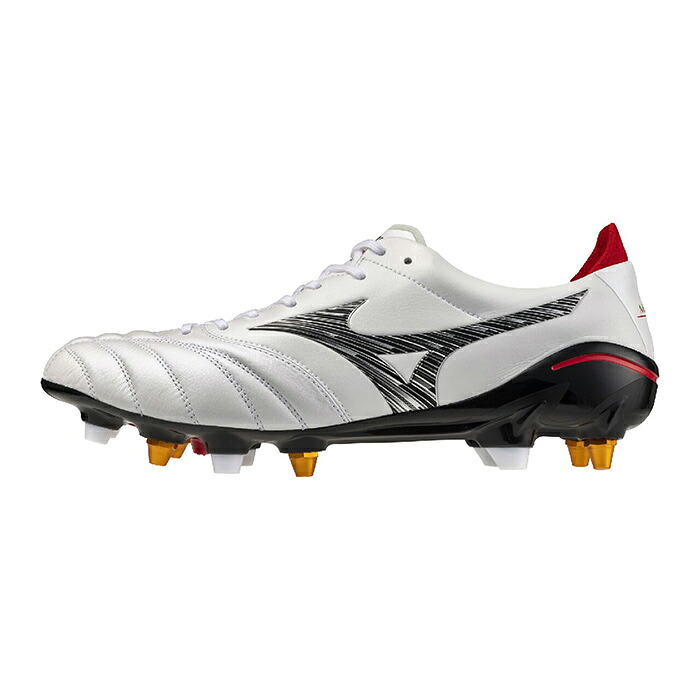 ミズノ モレリアネオ5 JAPAN MIX 取替式 mizuno サッカースパイク シューズ 土 人工芝 天然芝 大人 スーパーホワイトパール×ブラック (P1GC268009)|sportsプラス 1