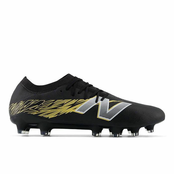 【広広とした】ニュー平衡にする FURON ELITE HG V5 NewBalance 蹴球スパイク 生まれながら芝 人工芝 土 BLACK (空想科学小説1HBG8D)