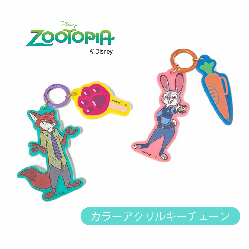 ズートピア アクリルキーホルダーセット 楽天市場】ニック＆ジュディー ペア キーチェーン キーホルダー