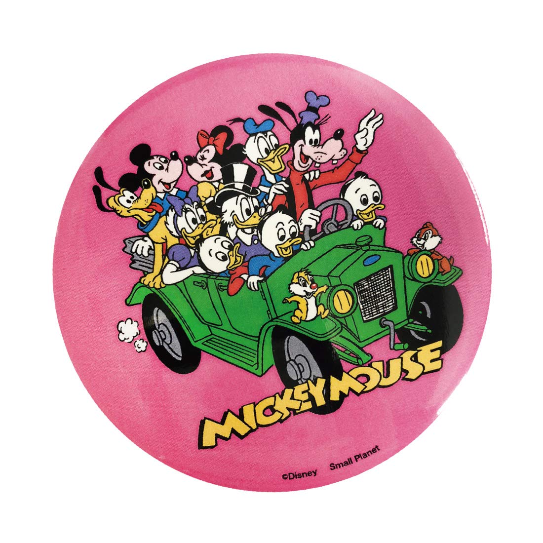 楽天市場 Disney ディズニー Nostalgica ノスタルジカ 缶バッジ ミッキー フレンズ車 Apds38n Kiitos 楽天市場店