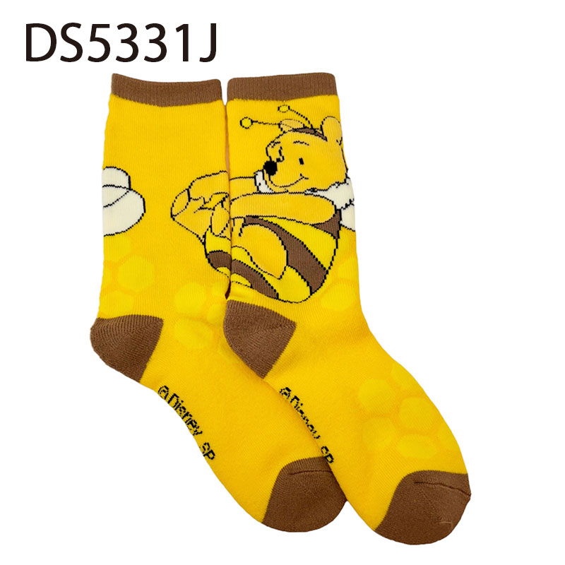 [公式] Disney ディズニー くまのプーさん ハニー ぽっかぽかルームソックス DS5331J スモール・プラネット 冬物 あったか 冷え対策 冷え性 イエロー 黄色 ギフト プレゼント おしゃれ 可愛い ふわふわ 人気 プーさん画像