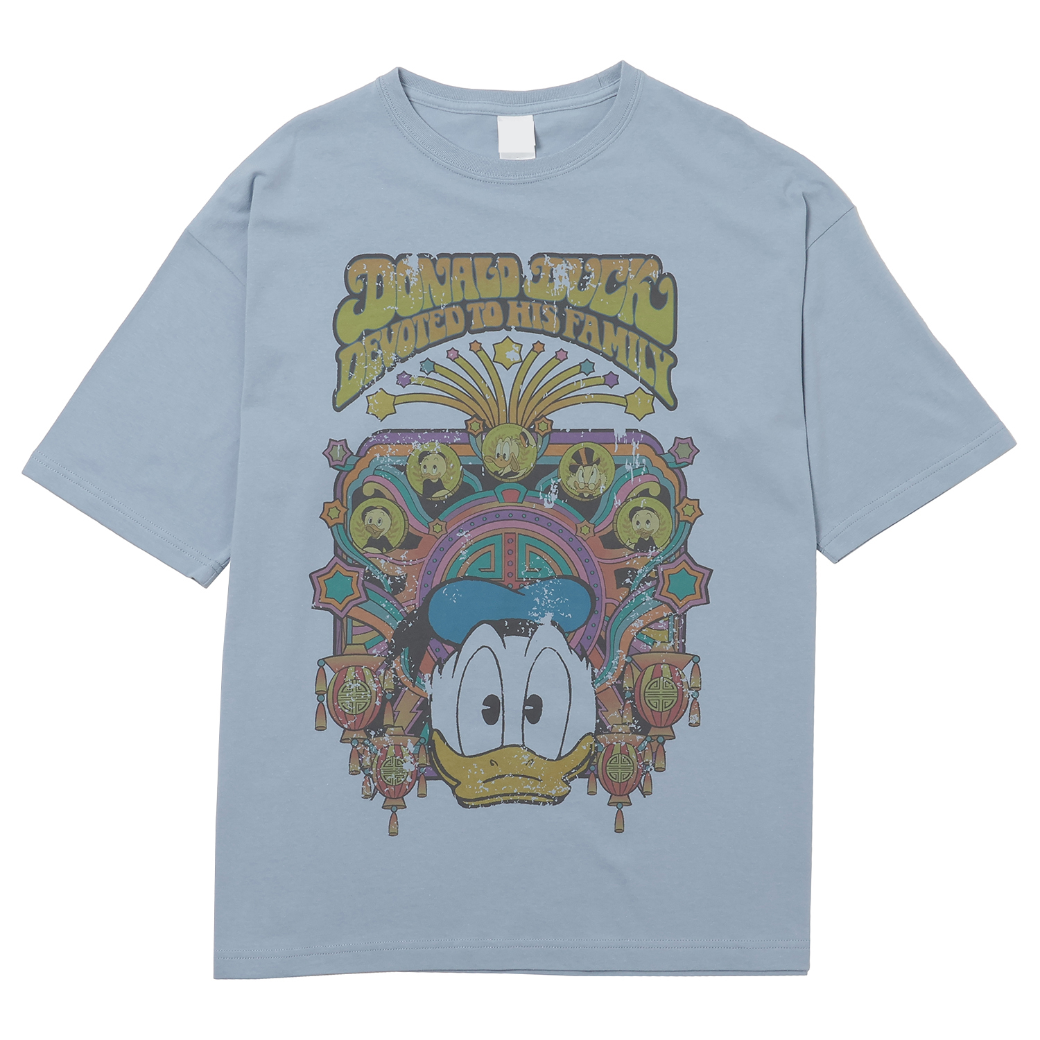 [公式] Disney ディズニー NOSTALGICA 100シリーズ ドナルドダック Tシャツ Lサイズ DS4055N スモール・プラネット画像