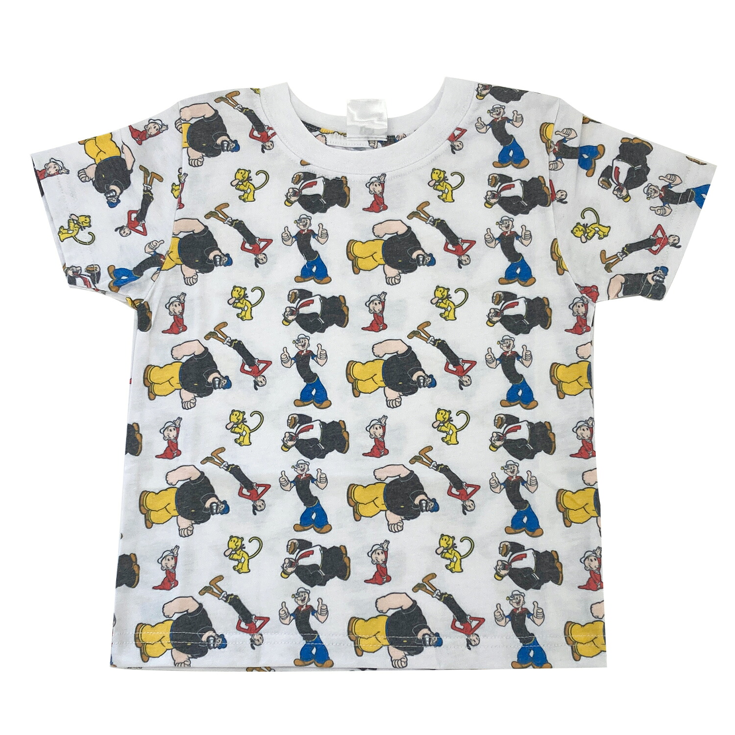 【楽天市場】[公式] POPEYE ポパイ パターン 総柄 クールTシャツ トップス キッズサイズ PY1000_PY1001 スモール ...