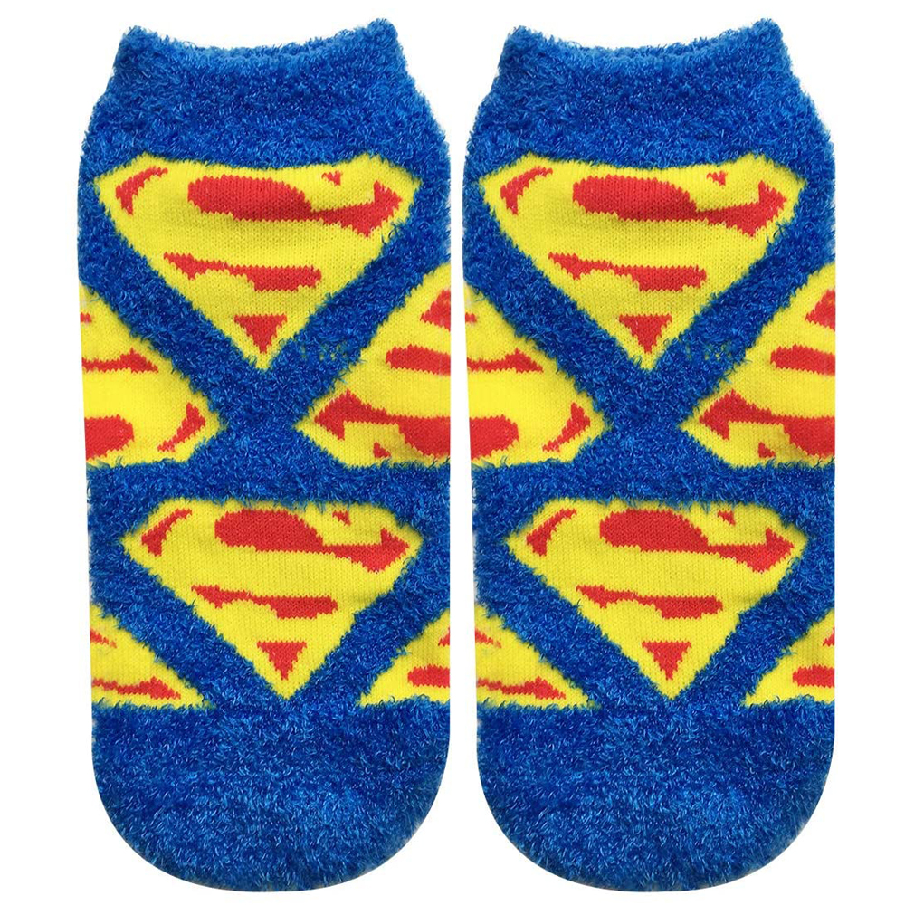 [公式] DCコミックス スーパーマン シールドチラシ もっこもこ靴下 23〜25cm WBSP579J スモール・プラネット画像