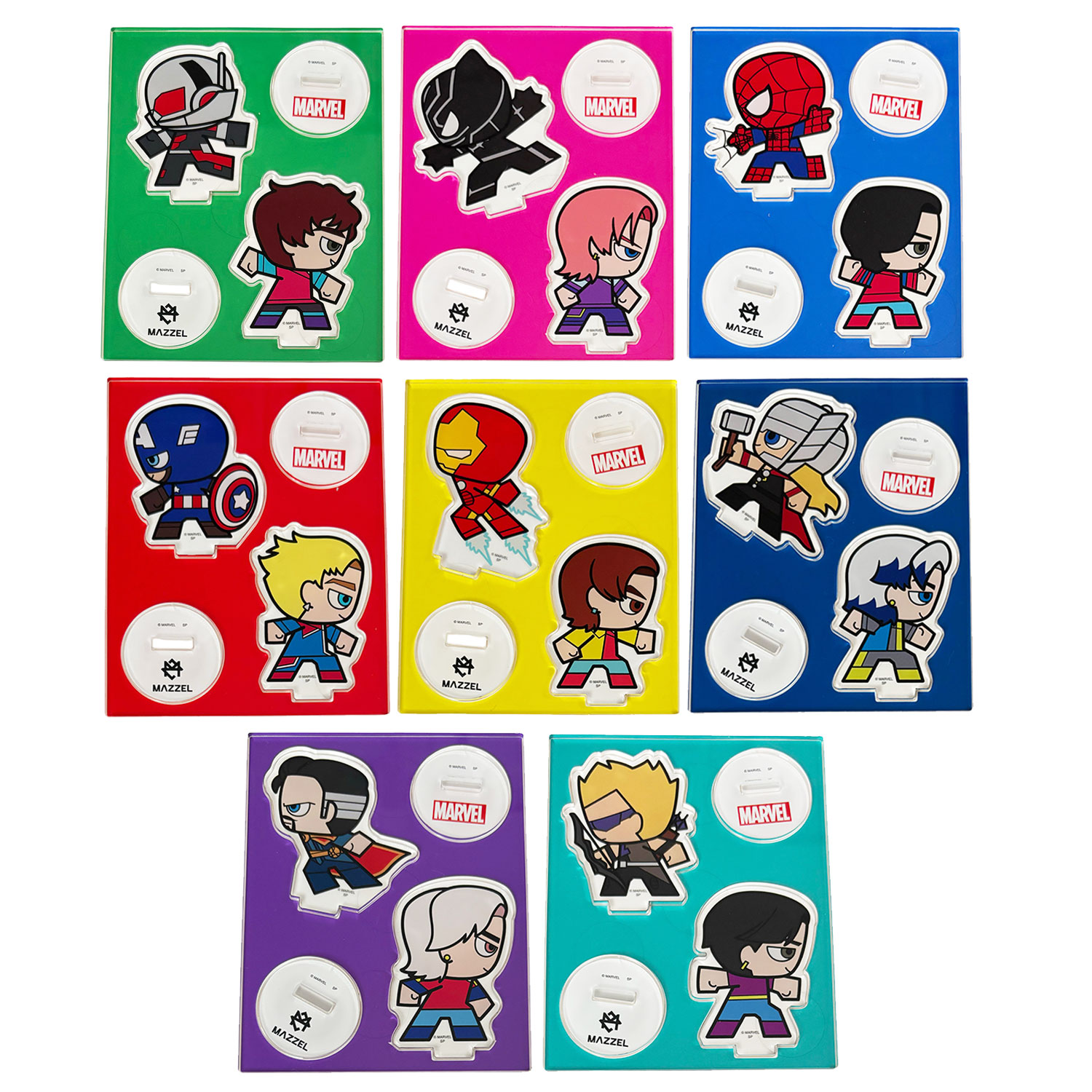 [公式] 【MARVEL GO! GO! : MAZZEL】ブラインドアクリルスタンド コンプリートセット 全8種 SP3215PP スモール・プラネット キャラクター アクスタ ランダム グッズ マーベル MARVEL マーゼル MAZZEL