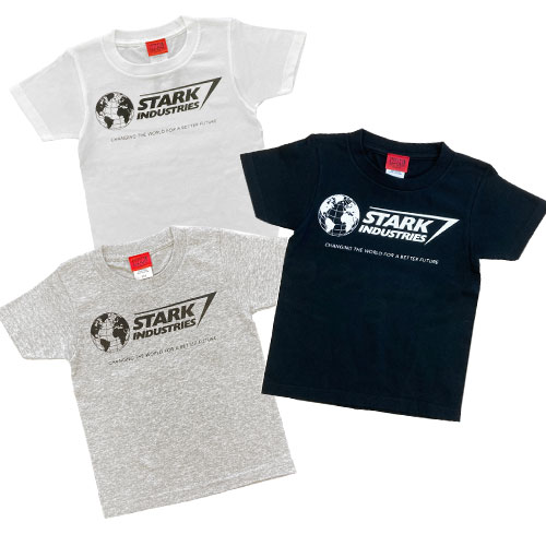 [公式] MARVEL マーベル スターク・インダストリーズ キッズTシャツ 110サイズ 130サイズ ホワイト グレー ブラック アイアンマン [MARVEL STORE] SP1866PP_SP1870PP スモール・プラネット画像