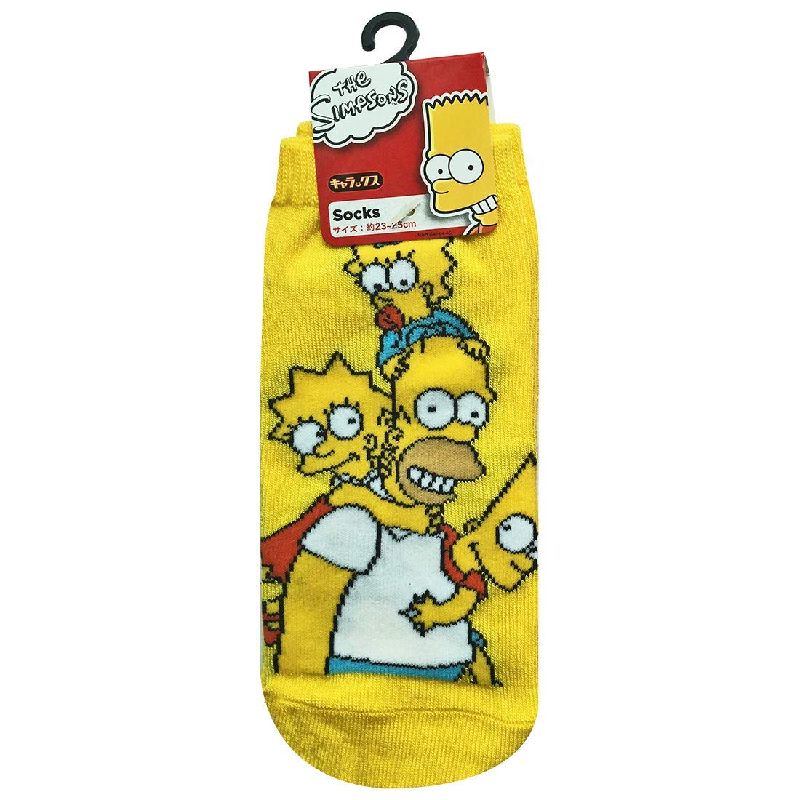 楽天市場 The Simpsons ザ シンプソンズ キャラクター キャラクター ソックス ファミリー イエロー 23 25cm Kiitos 楽天市場店