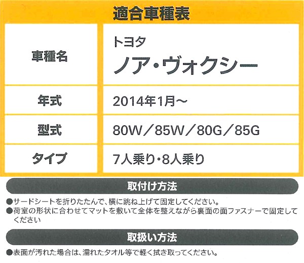 楽天市場 W8 41 トヨタ ノア ヴォクシー7人乗り 8人乗り Zrr80w 85w Zrr80g 85g H26年1月 H29年7月専用 ネオラゲッジマット ブラック Sp Shop