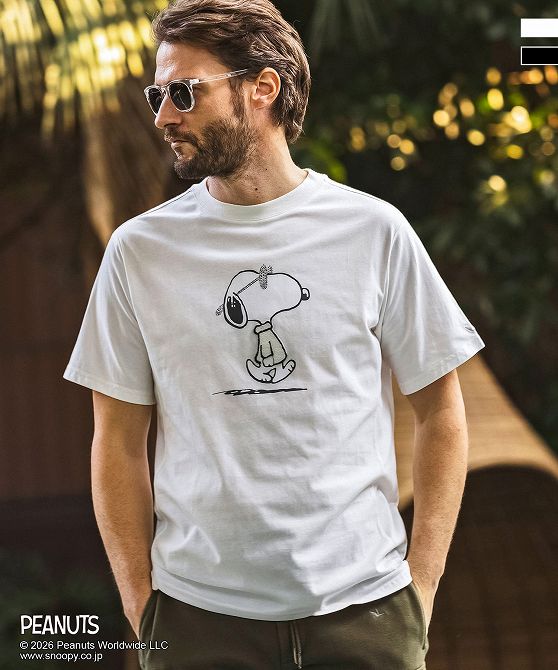 1PIU1UGUALE3 RELAX ウノピゥウノウグァーレトレ リラックス【スヌーピー】ジョー・クール半袖Tシャツ メンズ おしゃれ かっこいい ブランド ウェア ウノピュウ ウノピュー