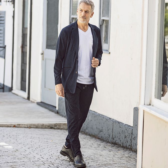 1piu1uguale3 Relax ウノピゥウノウグァーレトレ 4way総心ばえロゴ サルエルパンツ ズボン ボトムス メンズ かっこいい 格好良い ブランド ウノピュウ Metro Jewelry Com