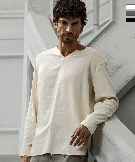 C DIEM カルペディエム キーネック ロングスリーブ Tシャツ 長袖 カットソー メンズ おしゃれ かっこいい ブランド