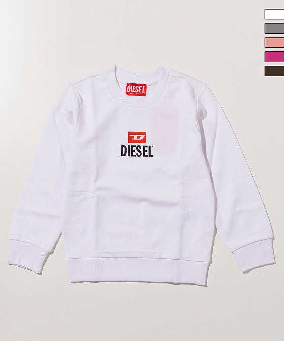 DIESEL ディーゼル ワンポイント ブランドロゴ スウェット プルオーバー 男の子 女の子 子供服 こども服 キッズ おしゃれ かっこいい かわいい ブランド