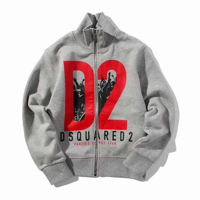 年最新海外 Dsquared2 ディースクエアード スウェット 前開き 長袖 ブルゾン 男の子 ブランド 子供服 こども服 かっこいい かわいい キッズ 正規輸入品 100 の保証 Www World Of Heating De