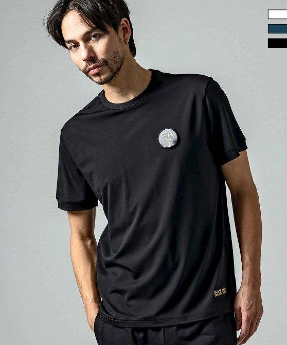 EMPORIO ARMANI EA7 イーエーセブン TRAIN SOCCER 20TH M TEE SS VIPA Tシャツ 半袖 ロゴ エンポリオ アルマーニ メンズ おしゃれ かっこいい ブランド