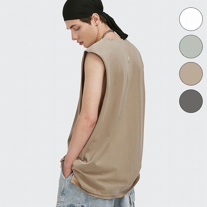 楽天市場 Inflation インフレーション Vネックカットソー ベスト タンクトップ ノースリーブ メンズ レディース かっこいい かわいい おしゃれ ストリート ブランド 安い Spaccio