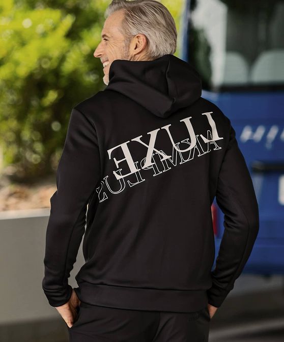 人気no 1 Luxeakmplus リュクスエイケイエムプラス スリーブロゴフリースフーディー パーカー メンズ おしゃれ かっこいい ブランド ゴルフウェア スポーツウェア Golf Vanfis Mx