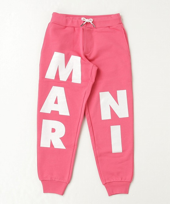楽天市場】マルニ パンツ ロゴ グレー ピンク キッズ MARNI