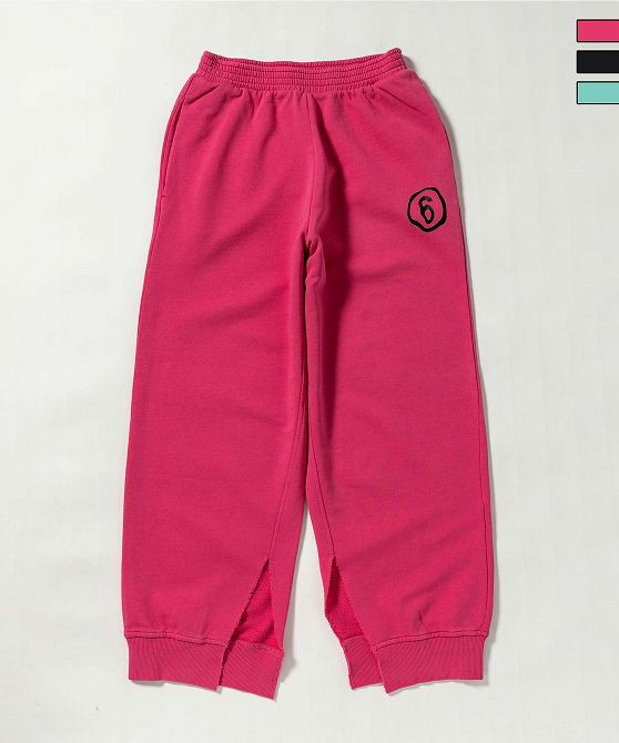 MM6 Maison Margiela エムエム6 メゾン マルジェラ ブランドロゴスウェットパンツ 女の子 子供服 こども服 キッズ おしゃれ かっこいい かわいい ブランド
