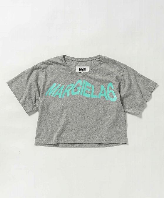 MM6 Maison Margiela エムエム6 メゾン マルジェラ ブランドロゴ半袖Tシャツカットソー 女の子 子供服 こども服 キッズ おしゃれ かっこいい かわいい ブランド