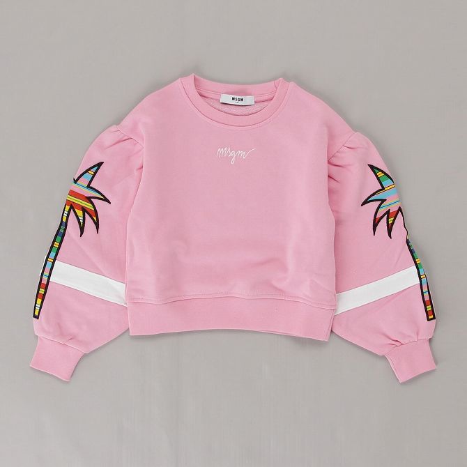 Tシャツ カットソー Tシャツ カットソー 長袖 エムエスジーエム Msgm スウェット キッズ かわいい かっこいい おしゃれ こども服 子供服 ブランド 女の子 激安 Soulyroots Com