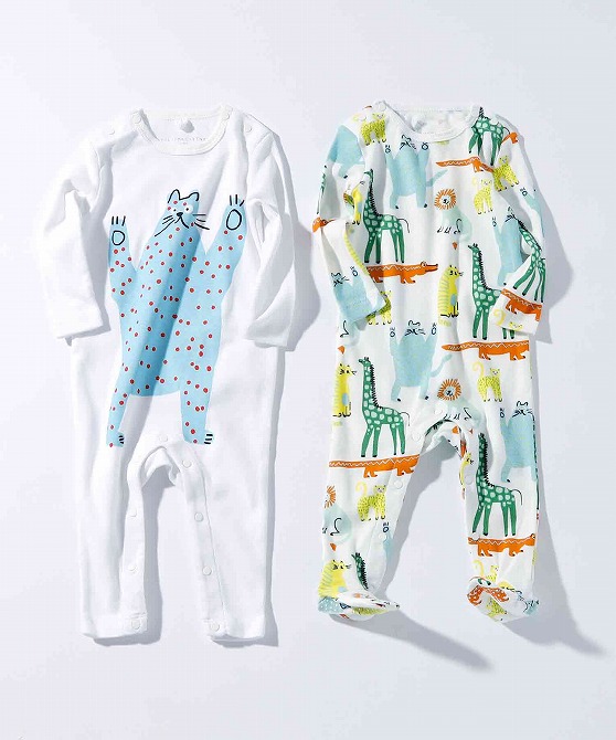 STELLAMcCARTNEY♡フォックスロンパース2点セット♡6M STELLAMcCARTNEY♡フォックスロンパース2点セット♡6M （送関込