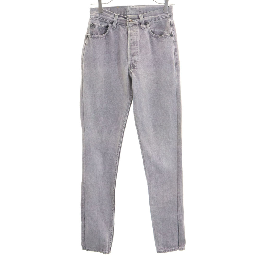 古着 Levi's リーバイス 90s USA製 ブラックデニム 先染め デニムパンツ W28 グレー ジーンズ レディース 【中古】|古着、USED専門百貨店BIG2nd