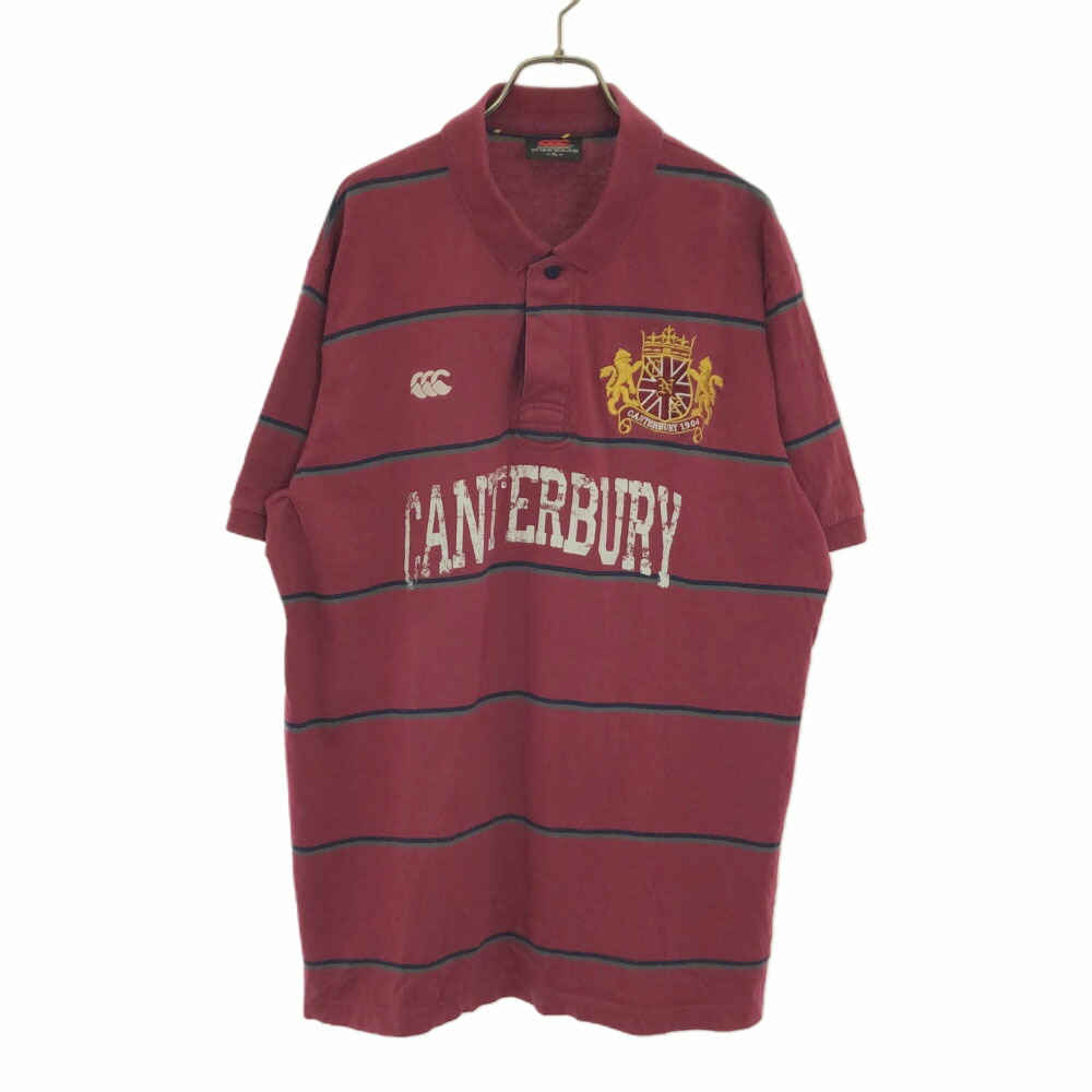 楽天市場】カンタベリー ロゴワッペン 長袖 ラガーシャツ M