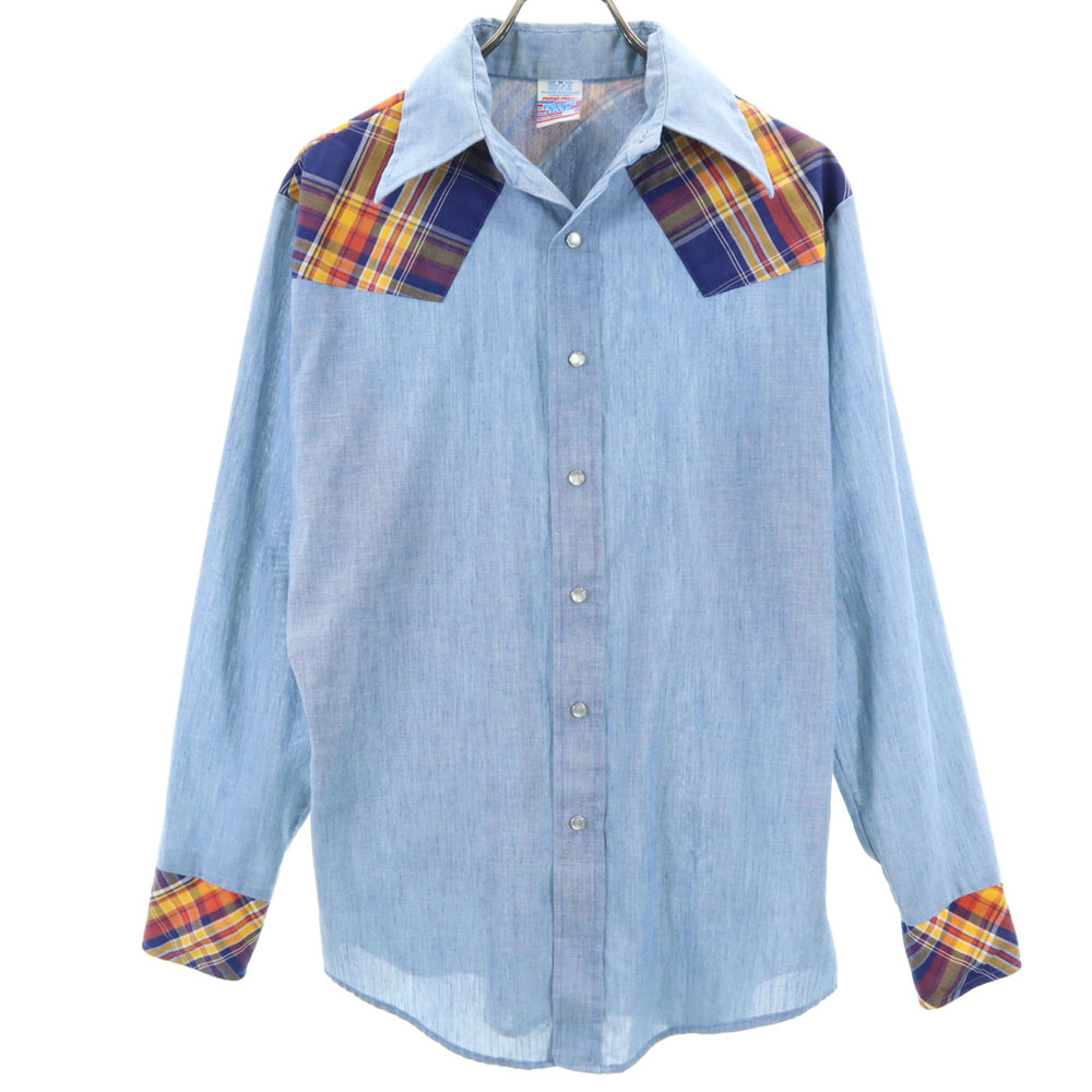 楽天市場】SEARS VINTAGE 70s HANDS OFF CHAMBRAY SHIRT シアーズ