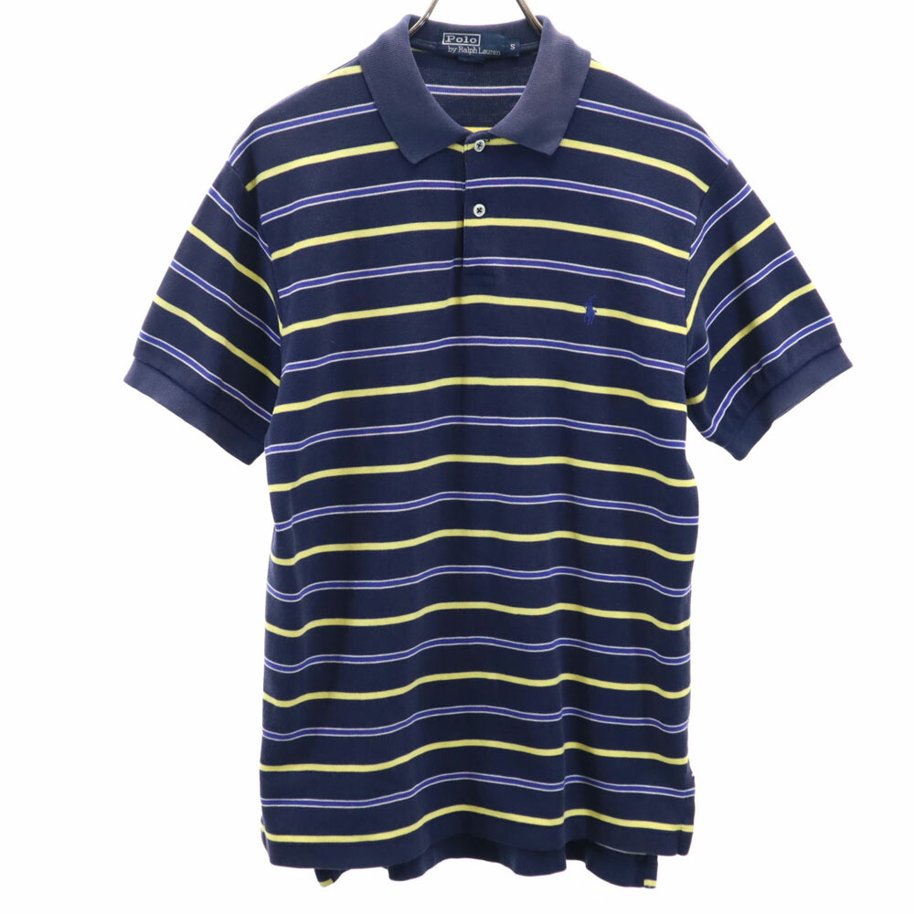 レア【古着】ポロバイラルフローレン ボーダーポロシャツ ブルー メンズ4XL 708500dd5cef71eef1581c5664b4b3