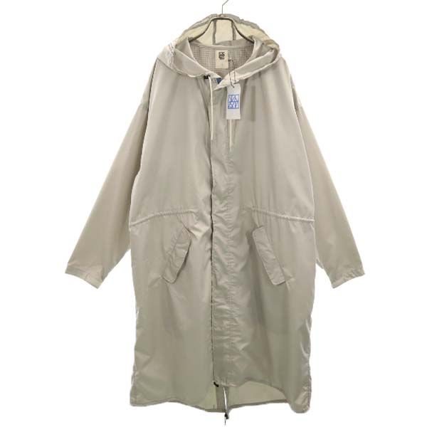 新品 はち切れる222 18ss V181-01 RAIN COAT 降雨 厚地の外套 2 it.gray vast222 日本製 ボンネット 薄墨色 メンズ 【210303】
