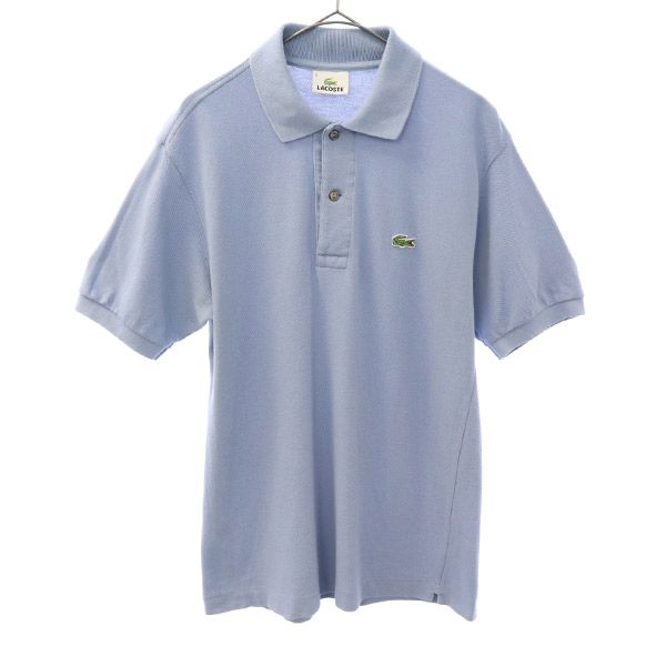 ほぼ新品✨ ラコステ LACOSTE 半袖 ポロシャツ 定番 鹿の子 ブルー M セール】ラコステ LACOSTE ポルカドットミニ鹿の子ポロシャツ