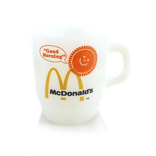 ファイヤーキング McDonald’s￼ マグカップ ミルクガラス製 2個セット os-kma-169_001.jpg