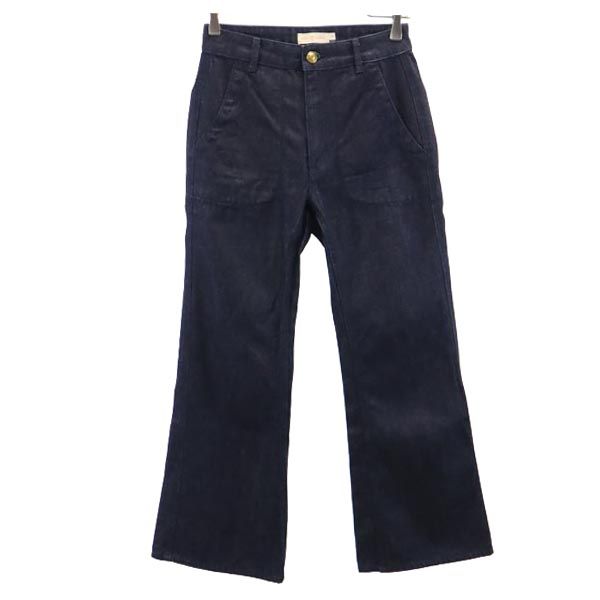 関税.送料込 TORY BURCH デニムパンツ 楽天市場】TORY BURCH トリーバーチ パンツ ネイビー 紺 サイズ
