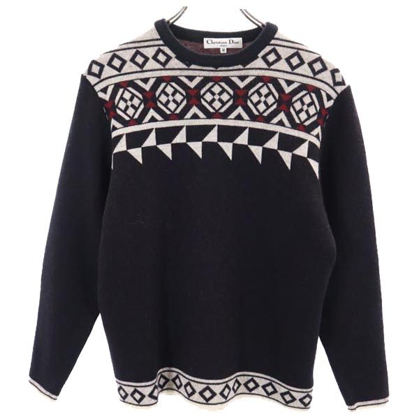 古着 Christian Dior クリスチャンディオール 90s 長袖 ニット M ブラック系 セーター レディース 【中古】｜古着、USED専門百貨店BIG2nd 9,196円