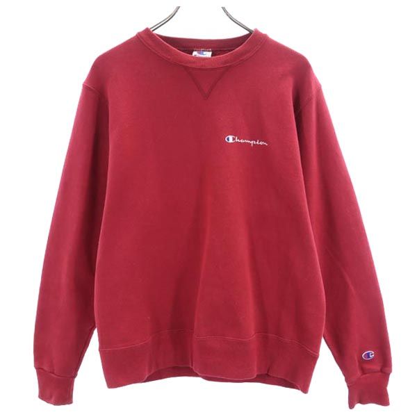 チャンピオン 90s ロゴ刺繍 スウェット M レッド Champion 裏起毛 トレーナー メンズ 【中古】 【230102】｜古着、USED専門百貨店BIG2nd