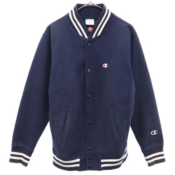 定価2万 Champion スタジャン Lサイズ ネイビー セール】Champion（チャンピオン）ナイロン中綿スタジャン