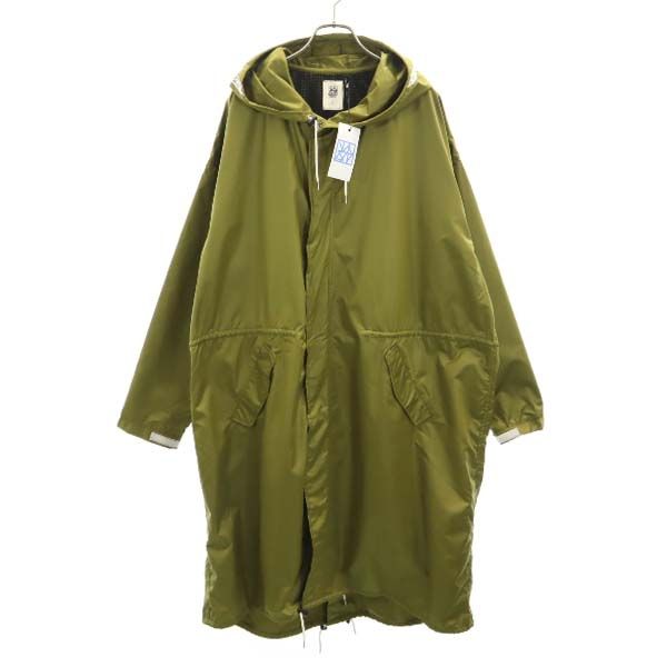 新品 はち切れる222 18ss V181-01 RAIN COAT 降雨 厚地の外套 2 green vast222 日本製 ボンネット 緑であること メンズ 【210303】