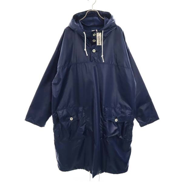 新品 張りさける222 18AW V189-21 SNOW PARKA 白いもの パーカー 厚地の外套 2 紺 vast222 日本製 ボンネット メンズ 【210303】