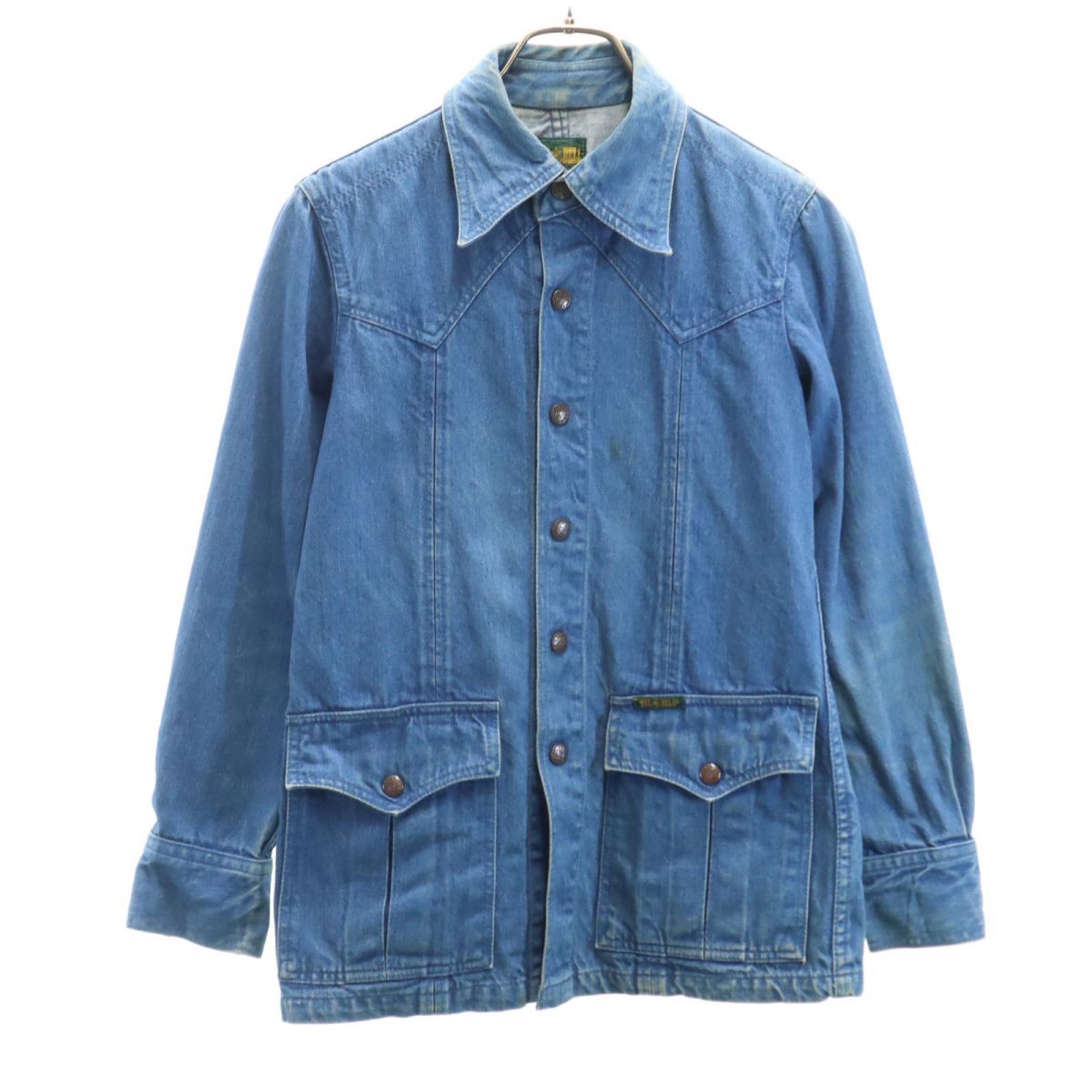 楽天市場】【中古】BELPERデニムジャケット グレー サイズ：Free