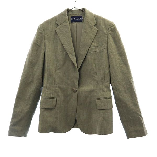美品✨ラルフローレン　アルパカ　羊毛　チェック　テーラードジャケット　ワンボタン Polo Ralph Lauren｜ウールタータンチェックジャケット