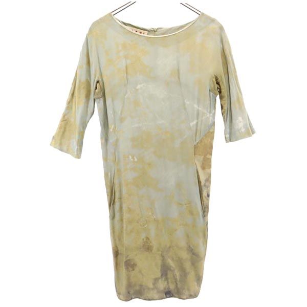古着 MARNI マルニ イタリア製 半袖 ワンピース 36 ブラウン系 レディース 【中古】｜古着、USED専門百貨店BIG2nd