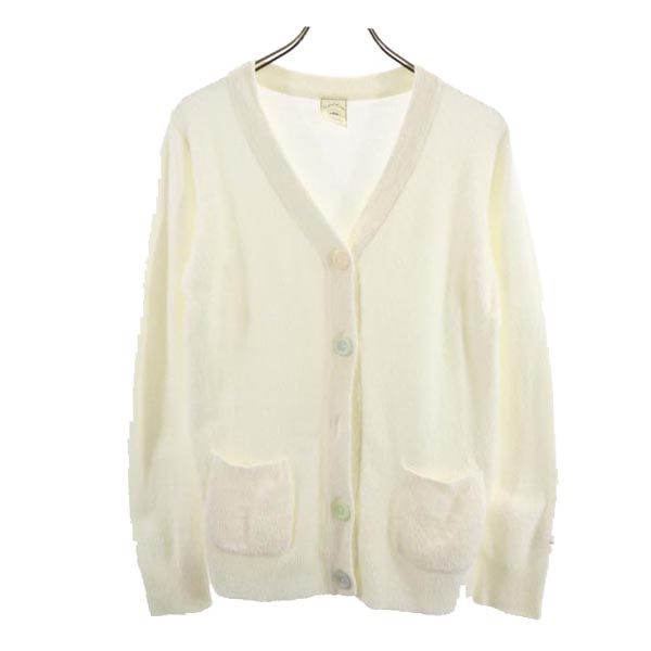 楽天市場】ジェラートピケ シャギー 長袖 カーディガン F ホワイト