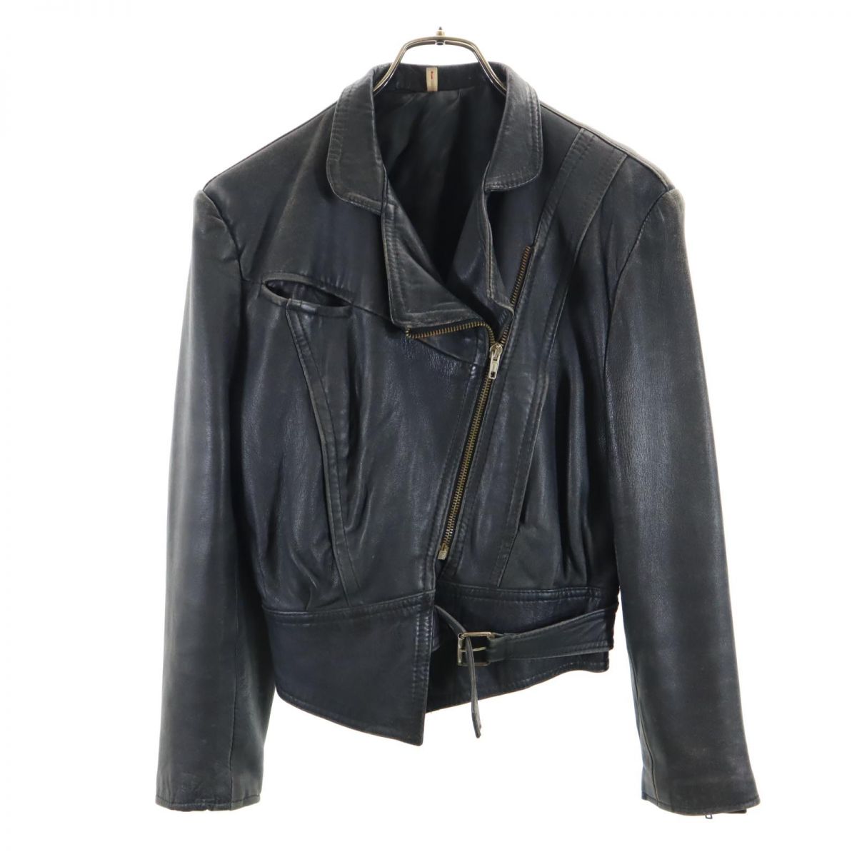 vintage 70’s 80’s レザーブルゾン フラワー レトロ ヒッピー ビンテージ80's90's○DEADSTOCK Norton McNaughtonレーヨンフラ