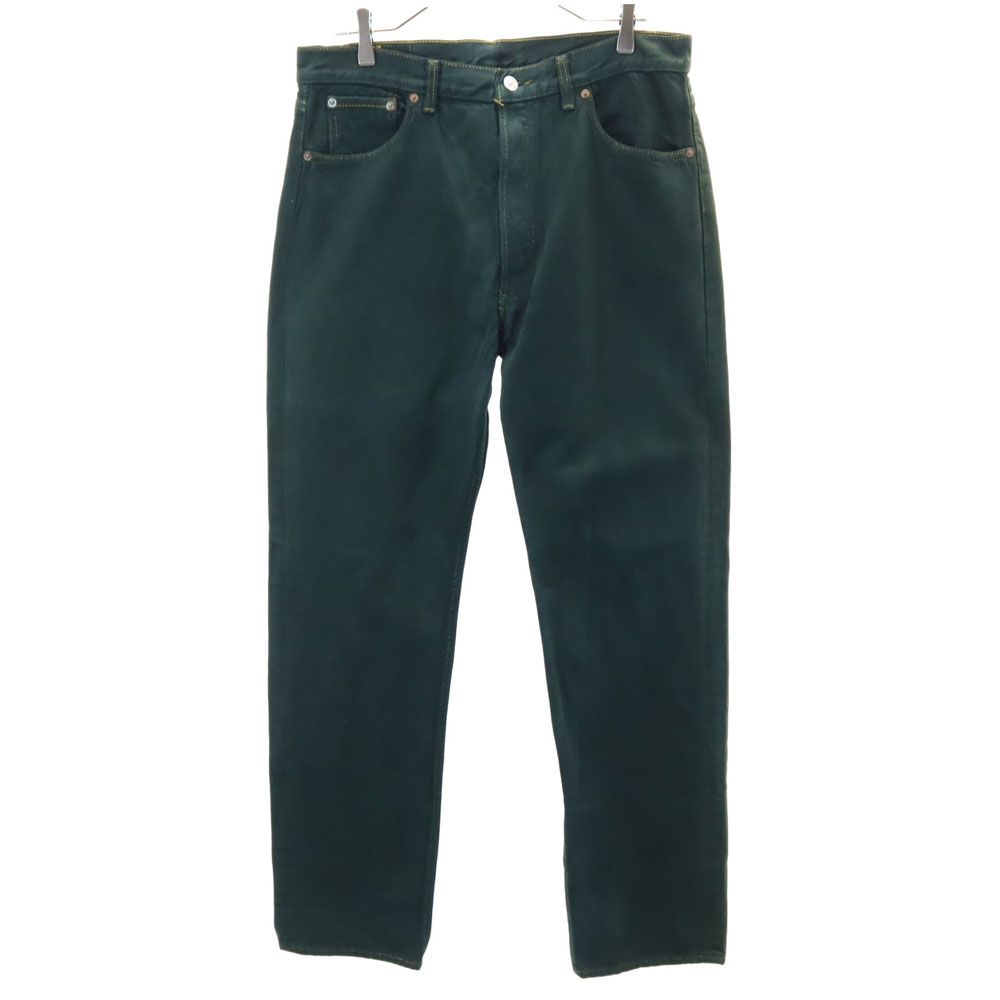 古着 Levi's リーバイス 90s 501 USA製 後染め デニムパンツ W36 深緑系 ジーンズ ボタンフライ メンズ 【中古】｜古着、USED専門百貨店BIG2nd