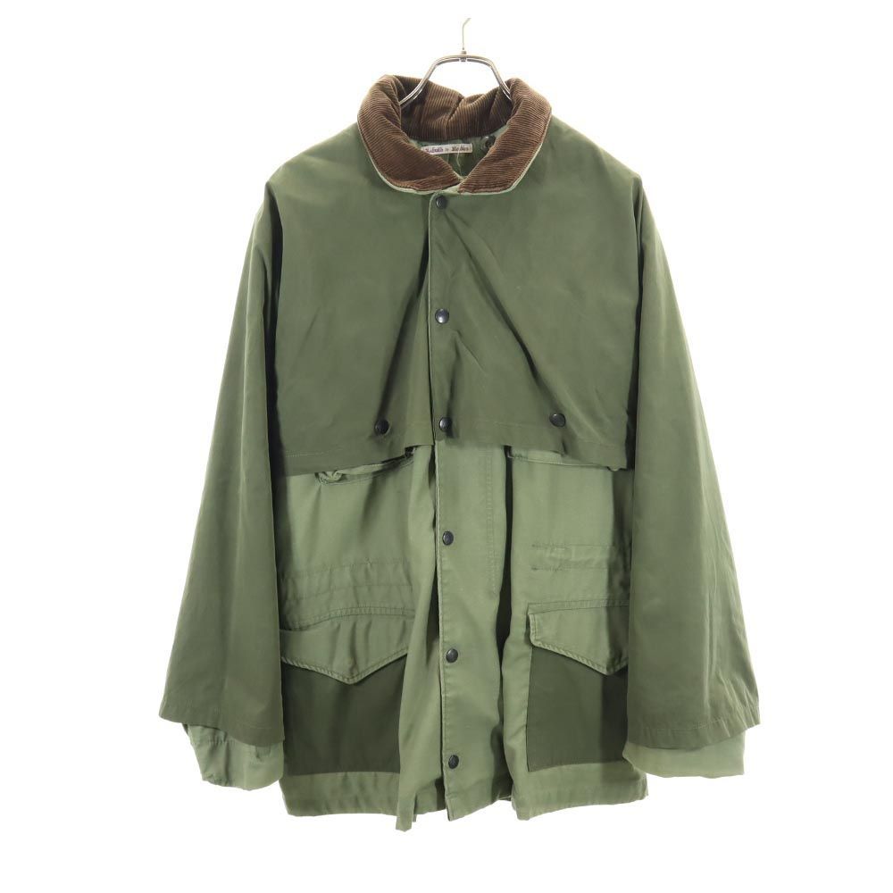 古着 Needles ニードルズ リビルド ミリタリー厚地の外套 S カーキ 日本製 メンズ 【中古】 【PD】