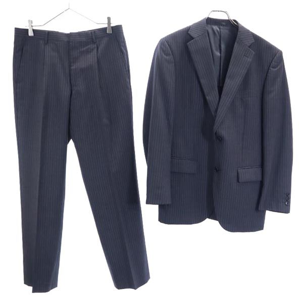 楽天市場】GEAR ウール100％ 上下セットアップ ストライプ柄 スーツ