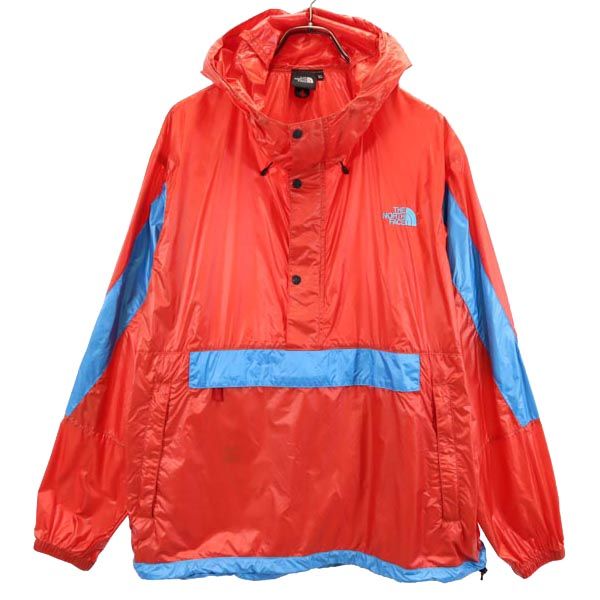 古着 THE NORTH FACE ノースフェイス NP22034 長袖 ハーフジップ アノラックパーカー XL レッド系 ロゴ プルオーバー アウトドア メンズ 【中古】｜古着、USED専門百貨店BIG2nd