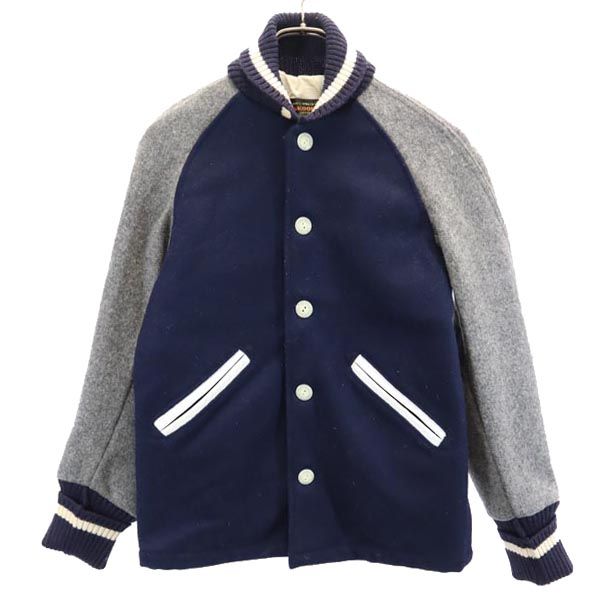 美品 SKOOKUM スクーカム ネイビー ホワイト スタジャン 楽天市場】SKOOKUM スクーカム STADIUM JACKET AWARD JACKET