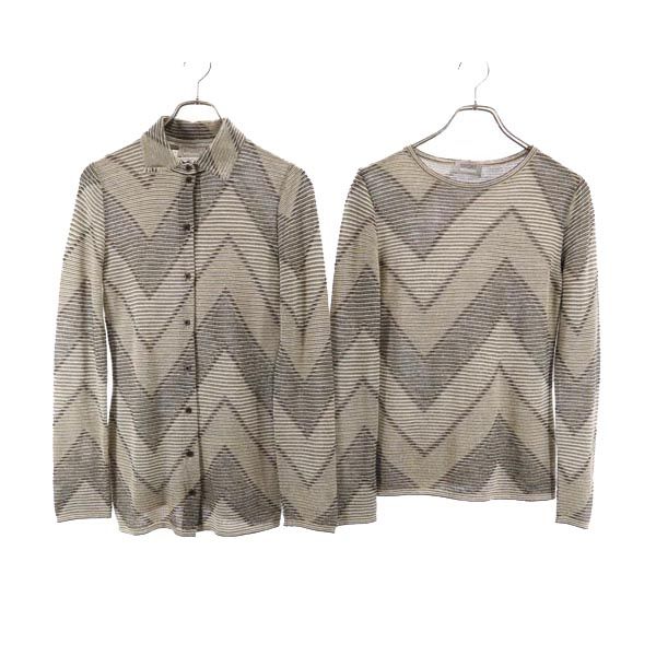 スポーツミッソーニ イタリア製 ウールブレンド 長袖 アンサンブル 44 茶系 SPORT MISSONI カーディガン レディース 楽天市場】スポーツミッソーニ イタリア製 ウールブレンド